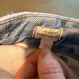 Madewell Darted Barrel-Leg Jeans